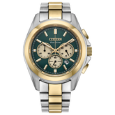 Citizen Sport Luxury Chronograph Watch 40.5mm with Green Dial - CA4684-54X - Bijoux Eclore