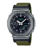 Casio G-Shock Analog Digital Green Cloth Band GM-2100CB-3A - Bijoux Eclore