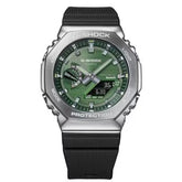Casio G-Shock G-Steel Green Dial Black Resin Strap Watch GBM2100A-1A3