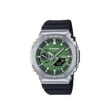 Casio G-Shock G-Steel Green Dial Black Resin Strap Watch GBM2100A-1A3