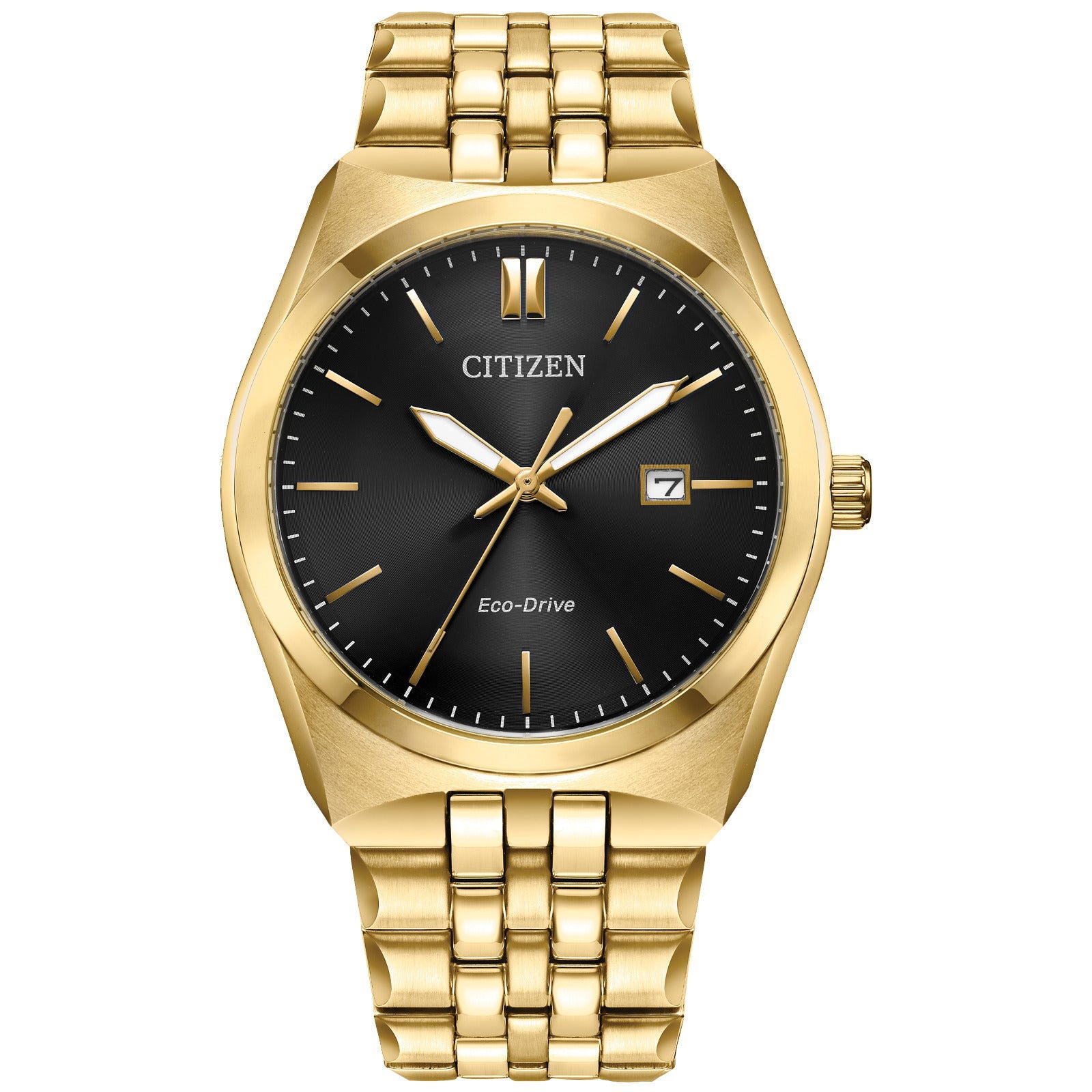 Citizen Corso Black dial stainless Steel Men's Watch BM7333-85E
