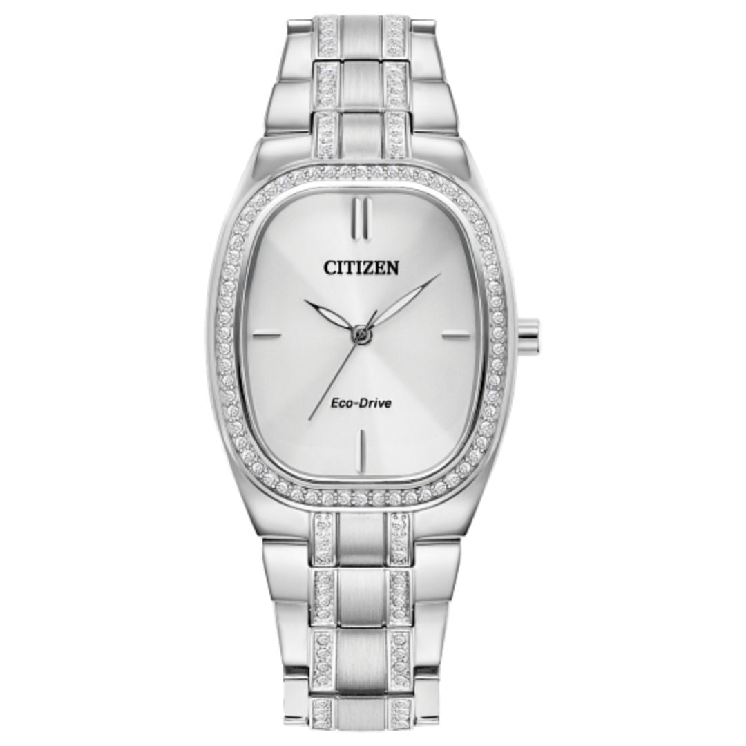 Citizen Eco-Drive Women's Crystal Stainless Steel Watch EM1080-55A