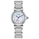 Citizen L Mae White Dial Stainless Steel Bracelet EM1130-83D