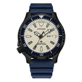 Citizen Promaster Dive Automatic White Dial and Black Polyurethane Strap Watch NY0137-09A