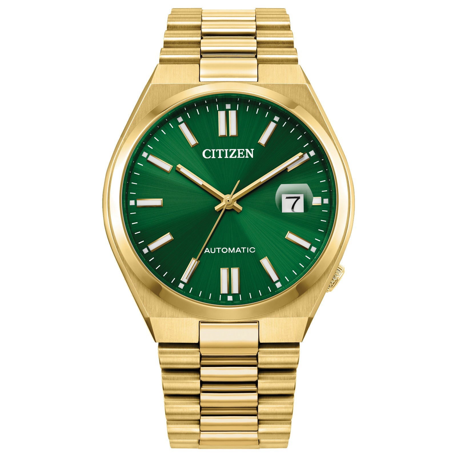 Citizen TSUYOSA Automatic Green Dial Yellow Gold-Tone Watch NJ0152-51X