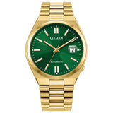Citizen TSUYOSA Automatic Green Dial Yellow Gold-Tone Watch NJ0152-51X
