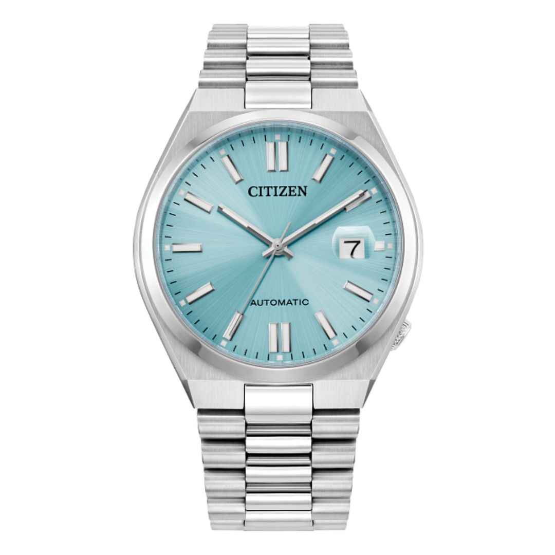 Citizen Tsuyosa Automatic Sky-Blue Dial and Stainless Steel Bracelet Watch 40mm NJ0151-53M