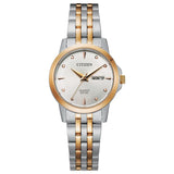 Citizen Two-Tone Stainless Steel Silver Dial Watch -EQ0605-53A - Bijoux Eclore