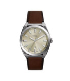 Fossil Everett Three-Hand Date Leather Men's Watch FS6071