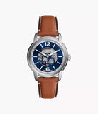 Fossil Heritage Automatic Brown Leather Men's Watch ME3263