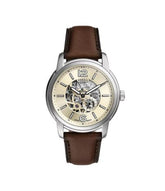 Fossil Heritage Automatic Brown Leather Watch ME3264