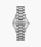 Fossil Heritage Automatic Silver Stainless Steel Men's Watch ME3262