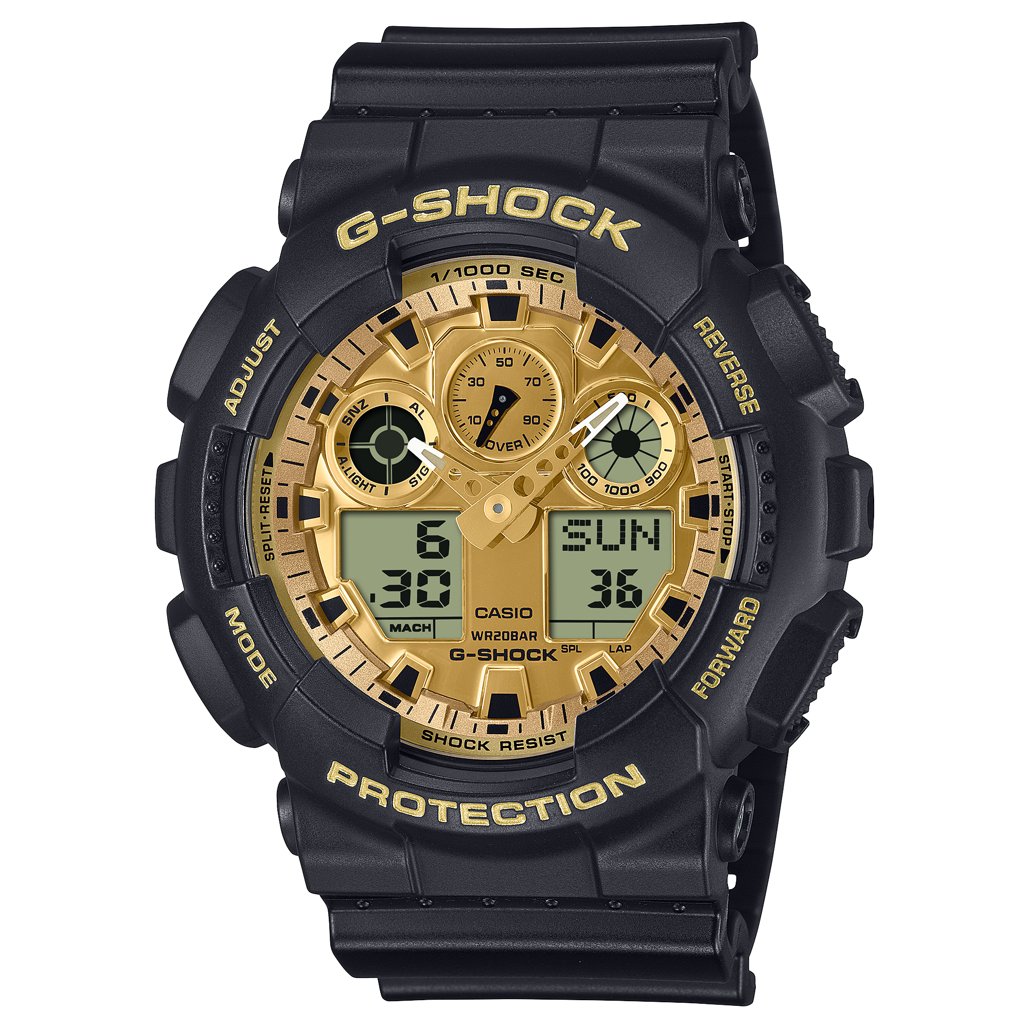 Casio GA100GGB-1A9 G-Shock Men's Analog-Digital Watch Black, - Bijoux Eclore