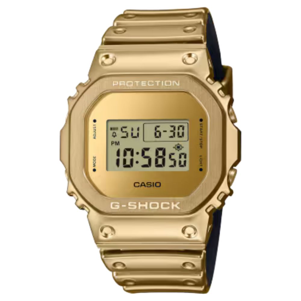 Casio G-Shock G-Steel Gold Watch GM-5600YMG-9CR - Bijoux Eclore