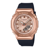 CASIO G-SHOCK Analog-Digital Metal Covered Pink Gold Series GMA-S2110PG-1A4 - Bijoux Eclore