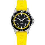 Hamilton Dress the Khaki Navy Scuba Auto in Summer Yellow H82395332