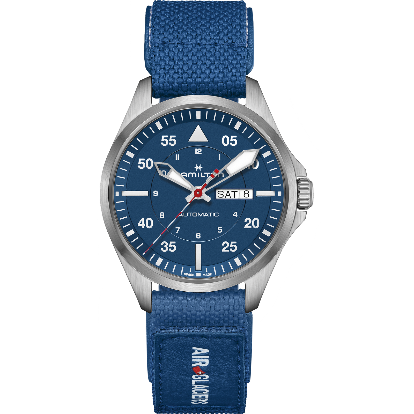 Hamilton The Titanium Khaki Aviation Pilot Day Date Auto Air Glaciers Edition | 42mm | H64655941