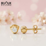 Heirloom-Quality Round Diamond Bezel Studs for a Lifetime of Brilliance Earrings - Bijoux Eclore