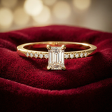 Diamond Solitaire Ring 14K Gold – Classic Engagement Ring - Bijoux Eclore