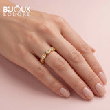 Luxury Minimal Diamond Ring with Marquise Detail - Bijoux Eclore