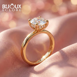 Cathedral Solitaire Diamond Ring with Hidden Pavé Gallery - Bijoux Eclore