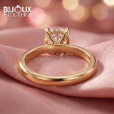 Cathedral Solitaire Diamond Ring with Hidden Pavé Gallery - Bijoux Eclore