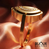 Timeless Elegance Ring Featuring Layered Gold and Diamond Row - Bijoux Eclore