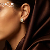 Minimal Luxury Diamond Stud Earrings in Yellow Gold - Bijoux Eclore