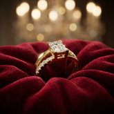 Emerald Diamond Ring with Side Stones – Elegant Gold Engagement Ring - Bijoux Eclore