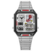 Citizen Men's Star Wars Vintage Ana-Digi Quartz Stainless Steel Watch, Rectangular JG2131-51H - Bijoux Eclore