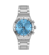 Swatch THAT'S SO PEACHY (43mm) Blue Chronograph Dial YVS528G - Bijoux Eclore