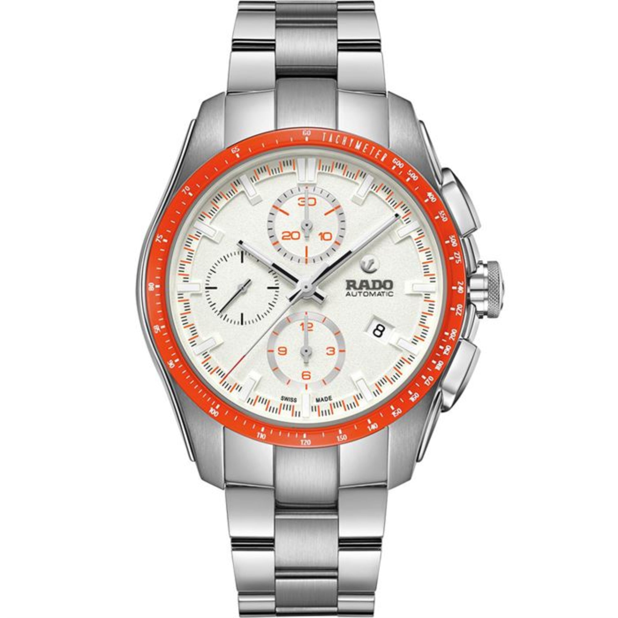Rado R32042013 HyperChrome Automatic Chronograph Watch 44mm with White Dial - Bijoux Eclore