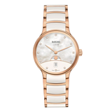Rado Centrix Diamonds Moonphase White & Rose Gold R30232922 - Bijoux Eclore