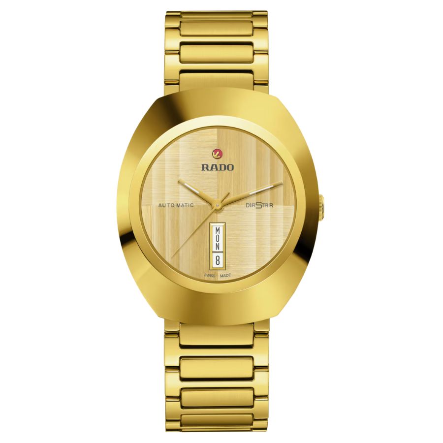 Rado DiaStar Original 38mm Yellow Gold PVD Men's Watch R12161253