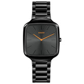 Rado True Square Thinline Black Dial Men's Ceramic Watch R27054162