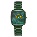 Rado True Square Thinline Quartz Green Dial Bracelet Watch R27047902