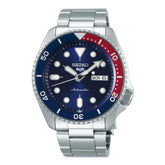 Seiko SRPD53K1J 5 Sports Automatic Blue Dial Pepsi Bezel Men's Watch - Bijoux Eclore