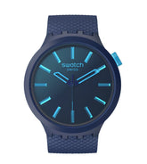 Swatch Big Bold Indigo Glow Navy Blue Watch SB05N113 - Bijoux Eclore