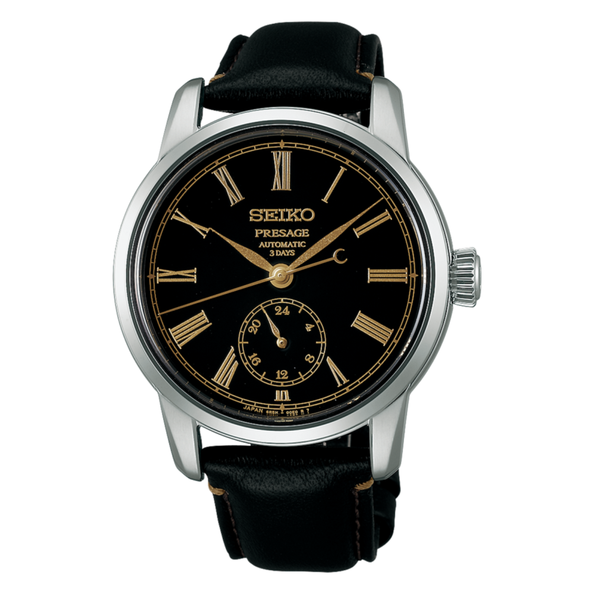 Seiko Presage Classic Series in Urushi Black with Roman SPB499J1 - Bijoux Eclore
