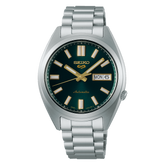 Seiko 5 Sports Solid Boy Automatic Black Dial Silver Steel Men’s Watch SRPL57K1J