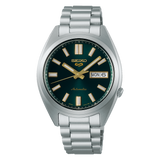Seiko 5 Sports Solid Boy Automatic Black Dial Silver Steel Men’s Watch SRPL57K1J