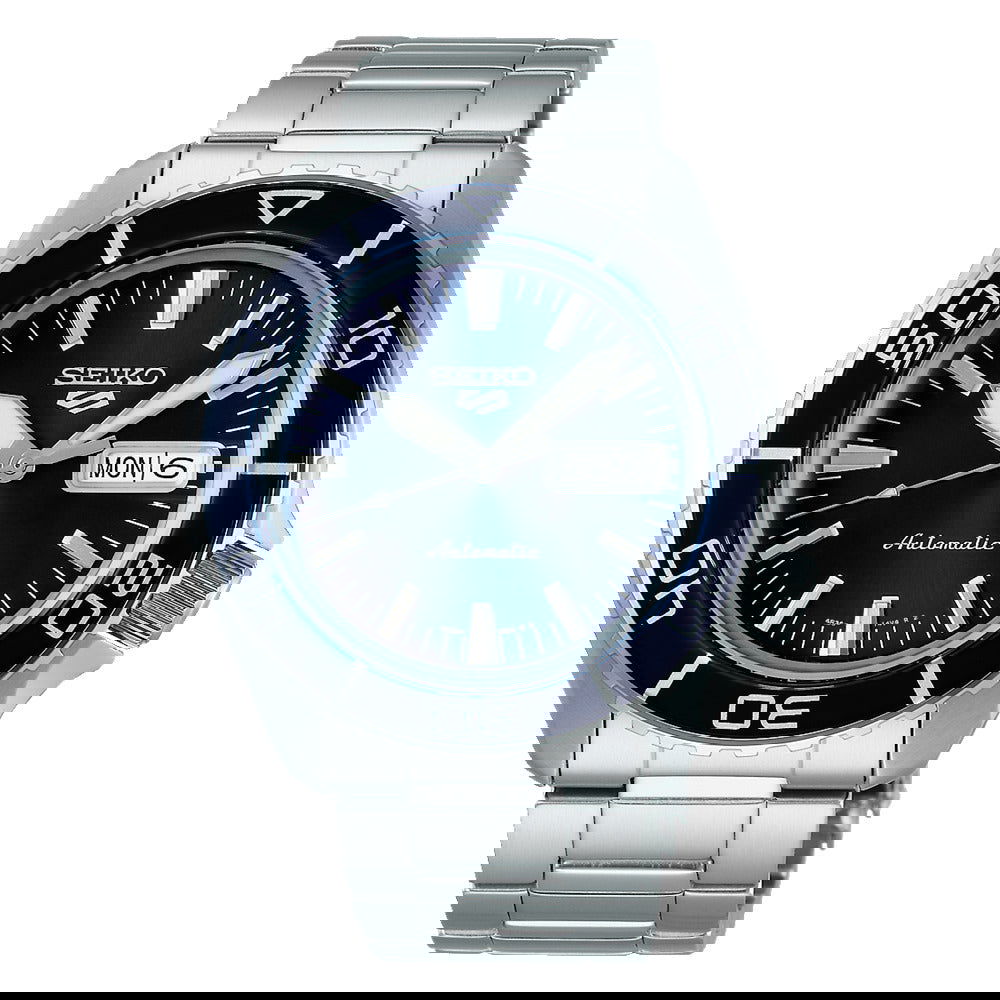 Seiko 5 Automatic Blue Dial Steel Bracelet Men's Watch SRPK97