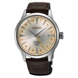 Seiko Presage GMT Cocktail Time Cream Dial Leather Strap SSK041