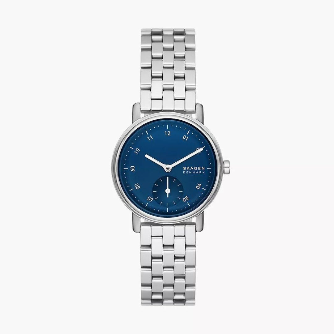 Skagen Kuppel Lille Two-Hand Sub-Second Blue Dial Watch SKW3129
