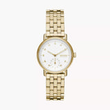 Skagen Kuppel Lille Two-Hand Sub-Second Gold Stainless Steel Mesh Watch SKW3102