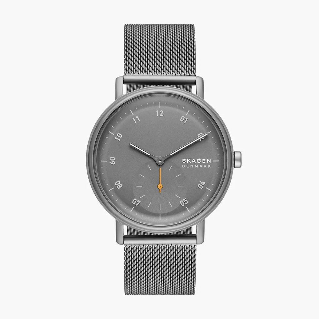 Skagen Kuppel Quartz Three Hand Gray Stainless Steel Watch SKW6891