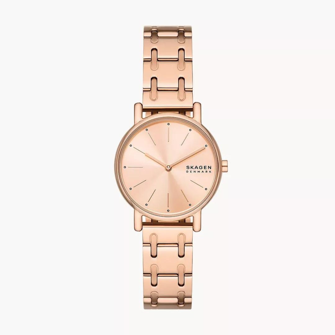 Skagen Signatur Lille Two-Hand Rose Gold Stainless Steel Bracelet SKW3125