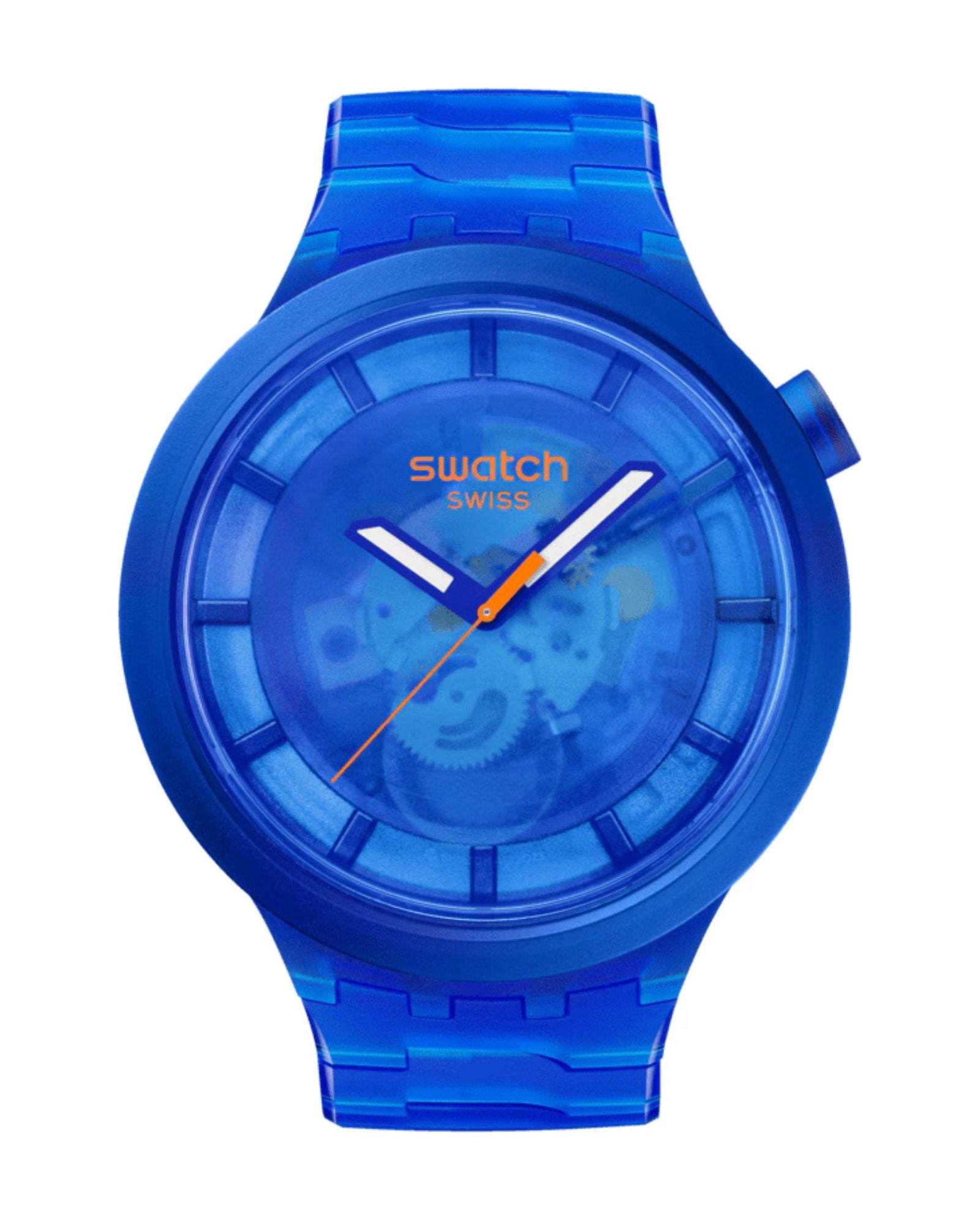 Swatch Big Bold Color Of Joy Navy Dial Bio-Sourced Unisex Watch SB05N116