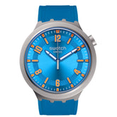 Swatch Big Bold Irony Blue In The Works Watch SB07S115