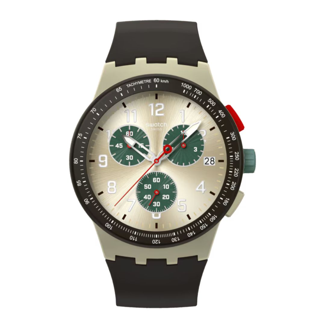 Swatch Obsidian Ink New Chrono Plastic Watch SUST402